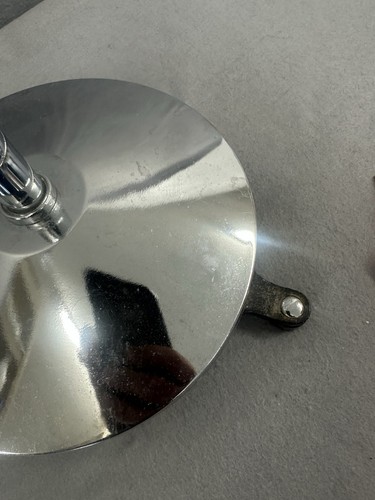 Vintage Chrome Metal Towel Bar Hanger Floor Stand Swing Arm Mid Century Modern - Picture 8 of 11