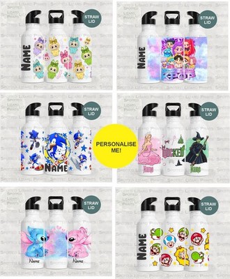 Personalisierte Kinder Trinkflasche - Schule Trinkflasche Kinder - Wasserflasche