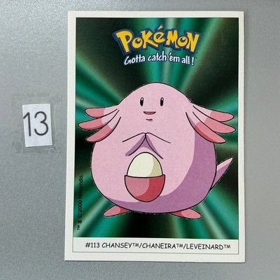#113 Chaneira Dunkin Boomer Sticker Pokemon Karte  2000 Pokémon Card