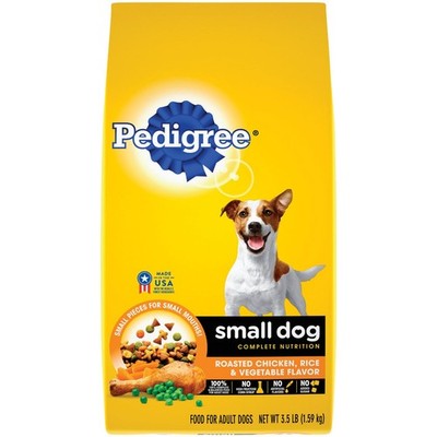 Pedigree Small Dog Complete Nutrition 3.5 Lb. Roasted Chicken, Rice & Vegetable