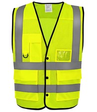 Superior Eco Mesh Button Waistcoat Yoko Sizes:	S - 6XL