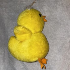 Vintage 1978 DAKIN CO 8" Yellow Easter Chick Stuffed Animal Plush Rattle