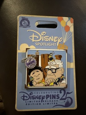 Disney Spotlight Up 25th Anniversary LR Pin Carl Russel Grape Soda Kevin Photo