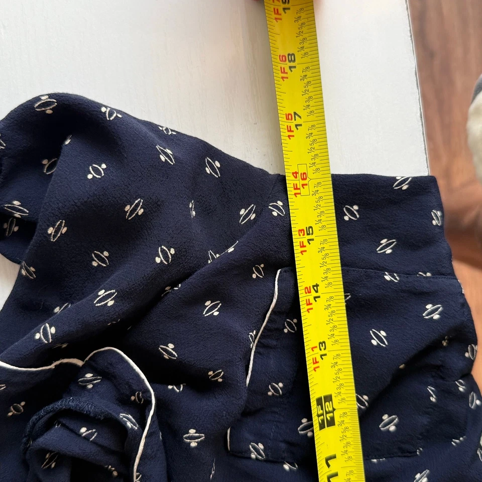 Vestido RRL Doble Ralph Lauren 100% Seda Lunares, Talla 2 Foto 4 de 4