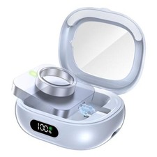 Portable Charging Case Compatible with Oura Ring Gen 5 Gen 4 3, White