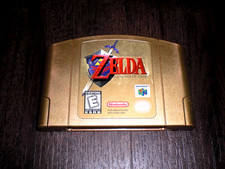The Legend Of Zelda Ocarina of Time N64 Gold Collector's Edition Nintendo 64 Gam