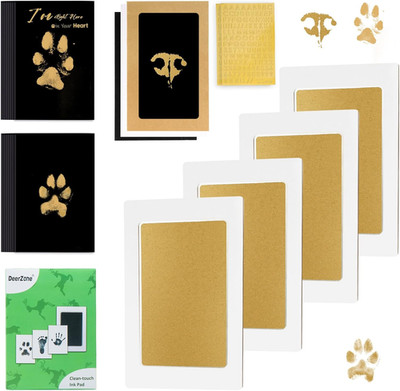 Inkless Paw Print Kit,Dog Paw Print Kit,Dog Nose Print Kit,Clean Touch Ink Pads