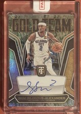 2024 Panini Totally Certified Gold Team Auto Camo/25 Shai Gilgeous-Alexander