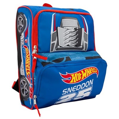 Blue Sneddon #25 Twinduction Race Car Shaped 14” Mini Backpack