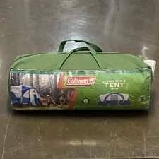 Coleman Stockton 8 Person Tent Complete Set Rainfly Poles Stakes Tested 2008