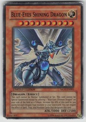 Blue-Eyes Shining Dragon MOV-EN001 Super Rare Limited Edition
