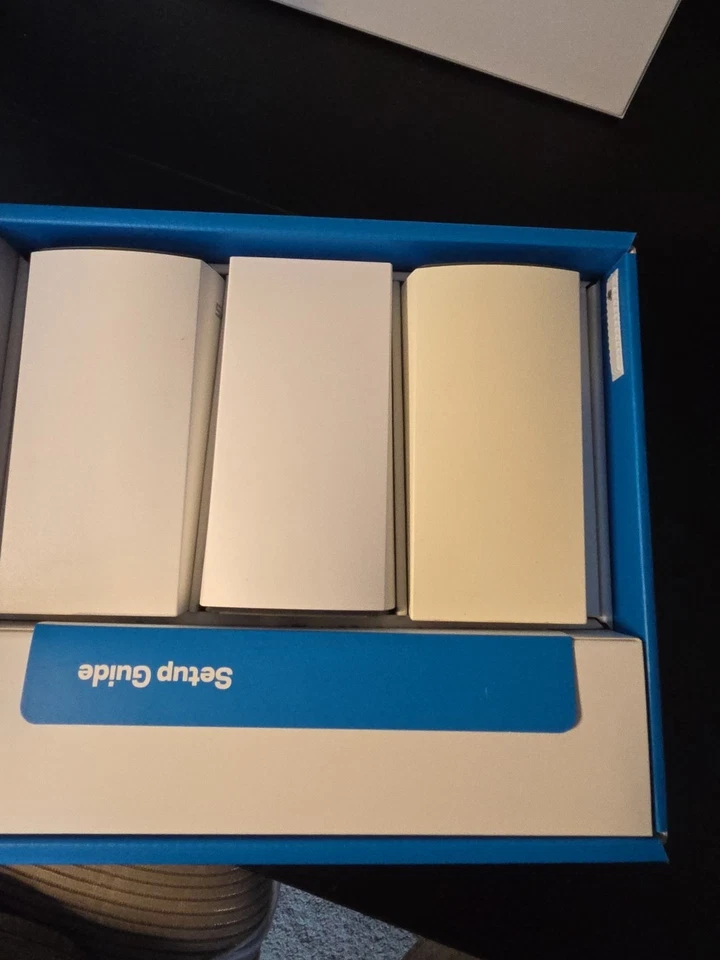 Linksys Velop WHW0103 WiFi 5 AC1300 paquete de 3 sistemas de malla de doble banda para toda la casa en caja Foto 3 de 4