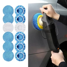 12PCS Car Buffing Pads, Car Polishing Bonnet Pads, Car Orbital Buffer Polishe...