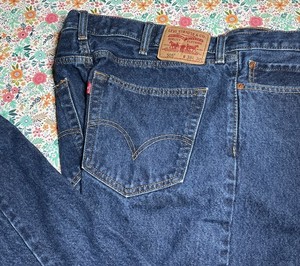 VTG 505 Levis USA Men’s Jeans W38 L30 Dark Blue Straight Fit Inseam 28