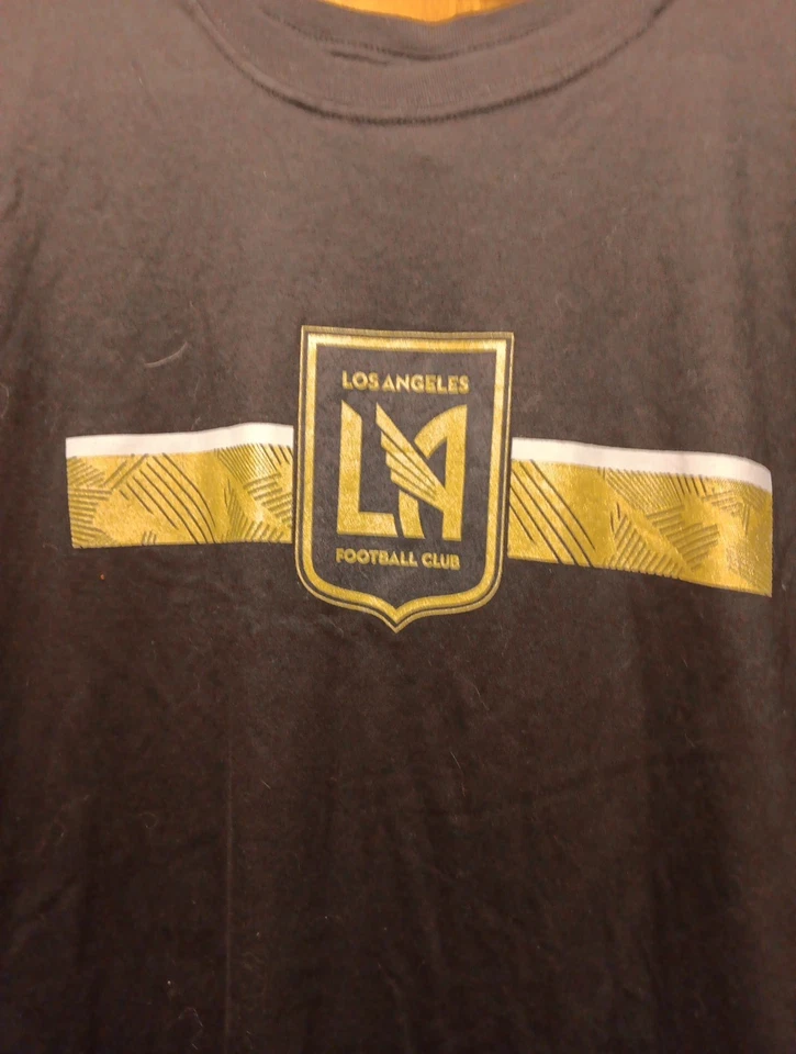 NWT MLS Los Angeles Galaxy Football Club T-Shirt,  Size XL.  Black/Gold. - Image 2 of 4