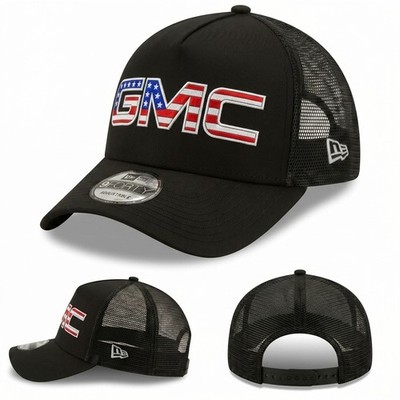 GMC New Era 9FORTY July 4th Embroidered Trucker Hat Patriotic USA Cap