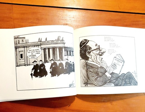 SIGNED 1st Ed Paul Szep Warts + All A Cartoon Collection Boston Globe Political - Imagen 8 de 10