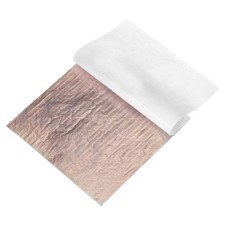 25 PCS Variegated Gold Leaf Sheets Brown Stripe Coffee 5.5x5.5 Inch Craft