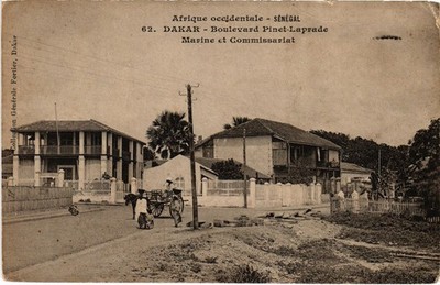 PC SENEGAL 62. DAKAR - BOULEVARD PINET-LAPRADE ED. FORTIER (a85663)