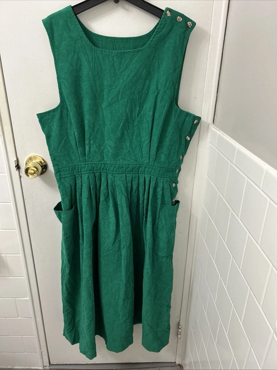 Corduroy Dresses Green Overall Dress for sale - eBay Corduroy Dresses Green Overall Dress for sale - eBay