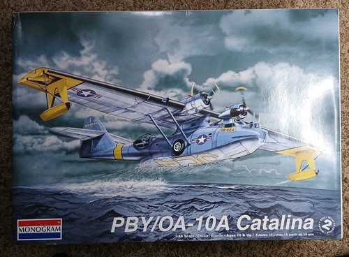 2008 Revell PBY-10A Catalina Seaplane 1:48 Scale Model Kit #85-5617+Box Opened!