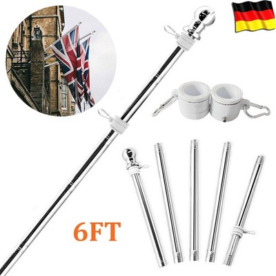 5 Knoten Flaggenstock Fahnenmast Edelstahl rostfreier Fahnenstock Flagge Fahne