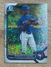 2022 Bowman Chrome #BCP-25 Rikelvin De Castro Speckle Refractor /299 Toronto