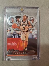 1996 Pacific Crown Royale Allen Iverson Die-Cut Rookie Card #PC-4 Silver RC. rookie card picture