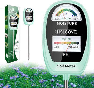 Soil Test Kit, 2-In-1 Soil Moisture Meter/Soil PH Meter, Dual Screen Soil Tester