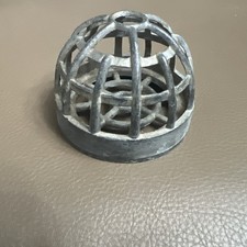  100A . Vintage Metal Flower Frog Dome Cage Floral Arranger