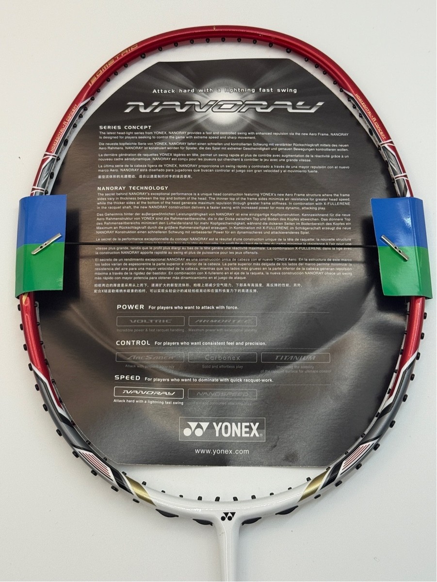 Yonex Nanoray iSpeed Badminton Racket Racquet 3U(85-89.9g