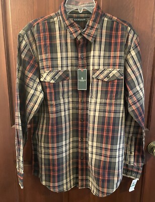 G.H. Brass & Co Shirt . Men s Large . Long Sleeve. Color Plaid. Originally  $ 75