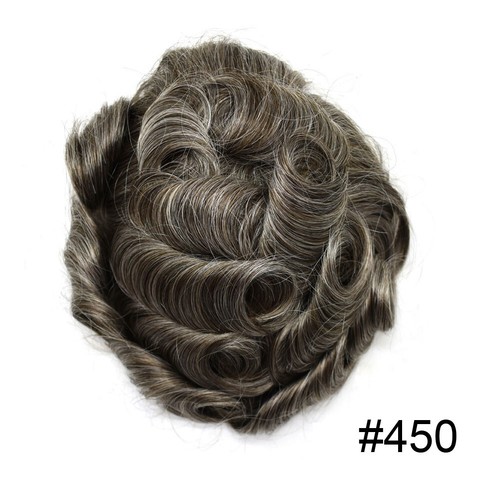 Super Thin Skin Mens Toupee Hairpiece Invisible Poly PU Hair Systems Replacement - Picture 61 of 88