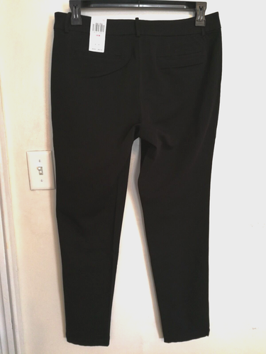 Dockers Womens Pants 10 M Black Khaki Chino Dress Work Academia Career Office