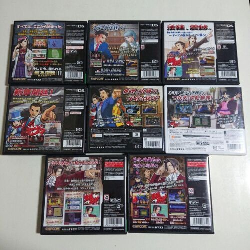 Ace Attorney Gyakuten Saiban 1 2 3 4 5 6 & Gyakuten Kenji 1 2 DS 3DS 8Games set - Picture 2 of 6