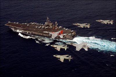 Poster, Many Sizes; Fa-18F Super Hornet Sea Harriers & Jaguars Uss Kitty Hawk (C