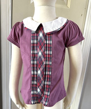 Matilda Jane Size 2T Purple Katherina Collar Tee Top Shirt 0872 Friends Forever