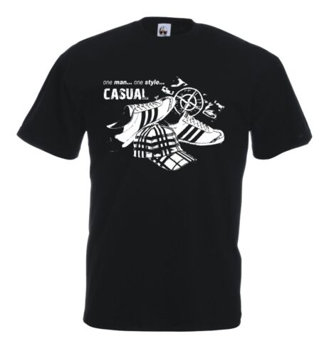 Maglia Casual Sunday U28_J T-shirt cotone Hooligans Mods Terrace crew - Afbeelding 1 van 1