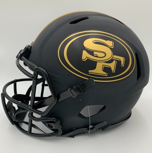JOE MONTANA signed 49ERS AUTHENTIC Speed ECLIPSE Helmet w/4 INSCRIPTIONS-BECKETT - Picture 6 of 9
