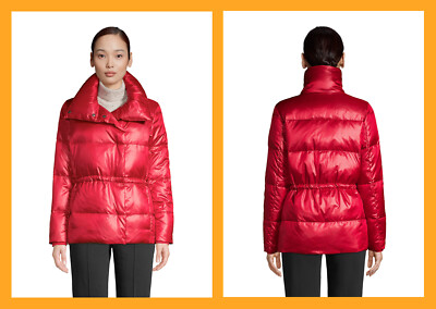 Lands' End ~ HyperDRY Water-Resistant Women's 600 Fill Down Wrap Jacket $140 NIP