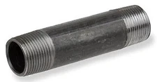 Smith-Cooper 1-1/4" X 11" MPT Schedule 40 Black Welded Steel Nipple