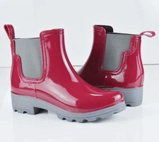 Women's Rubber Waterproof Short Elastic Rain Boots Garden Snow Ankle Boots NEW