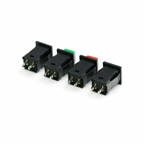 DS-429 Self-locking/Momentary Tactile SPST Red / Green Square Push Button Switch - Picture 5 of 6