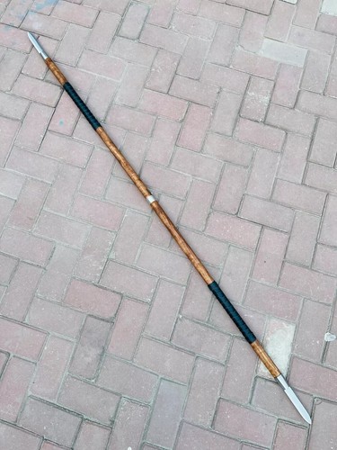 Custom Handmade Viking Stainless Steel Spear, Throwing Viking Spear with leather - 第 1/7 張圖片
