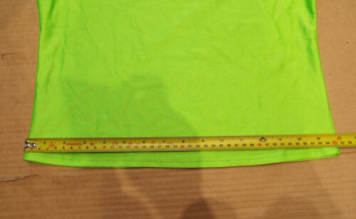 ASOS Flo Green Short Sleeve Crop Top - Size 14 - Shiny Lycra/Spandex - Picture 4 of 8