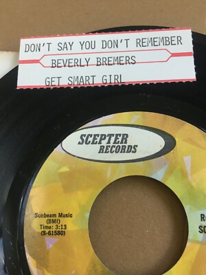 Beverly Ann / Bremers - Don't Say You Don't Remember 7'' Monarch press