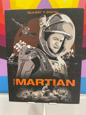 The Martian (Blu-ray + digital, 2015) NEW w/ Out of Print Pop Art Slipcover