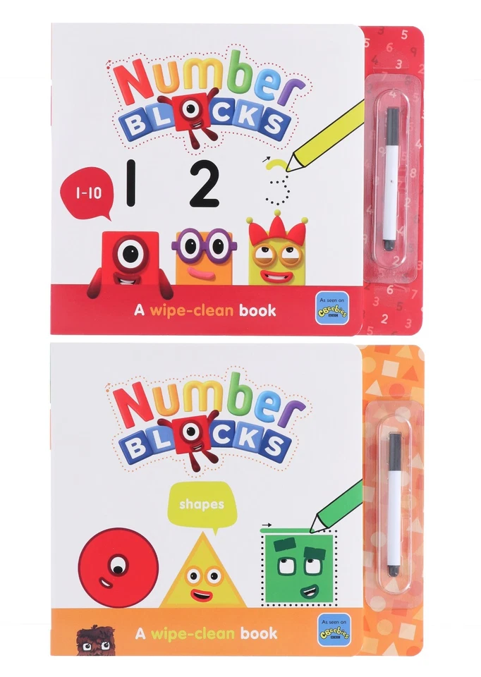 Numberblocks and Alphablocks -: A set of 4 wipe-clean books -Ages 0-5- Paperback - Image 3 of 4