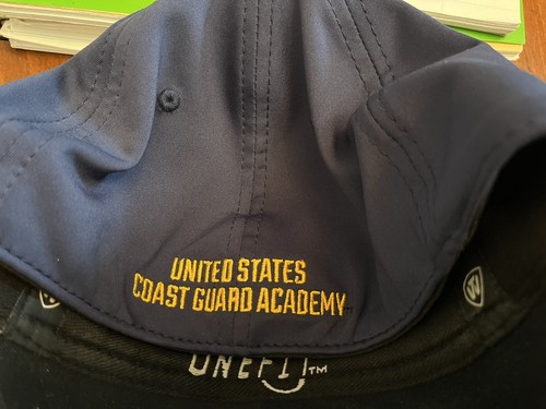 USCGA United States Coast Guard Academy Blue Hat One Fit Top of the World - Picture 4 of 5