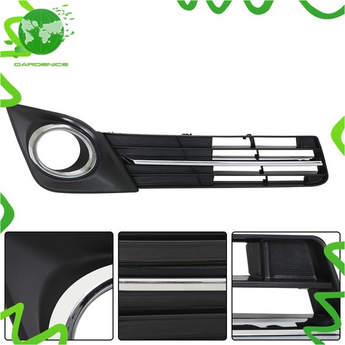 Fog Lamp Cover Black w/Bumper Lower Grille Pair For Toyota Camry SE 2012-2014 - Picture 8 of 13